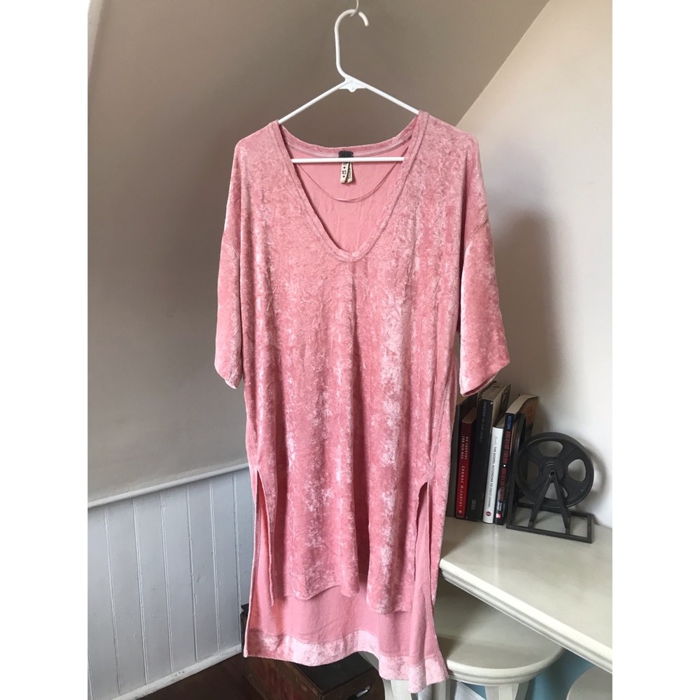 Pink Velvet Free People Tunic/Dress
